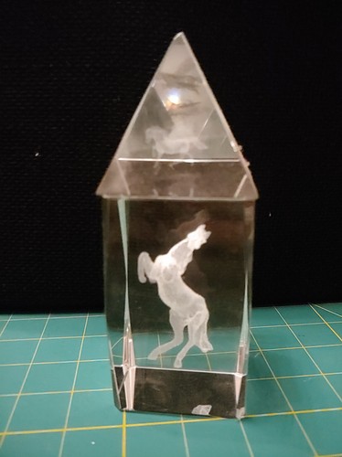 Glaskubus pyramide pferd - glaskubus,
