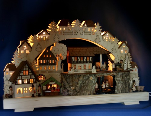 Led schwibbogen 68x39cm - led,